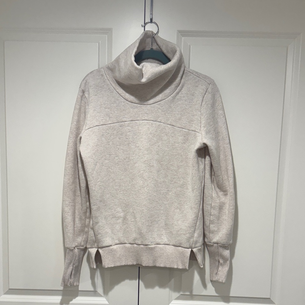ALO Yoga Cream Cowl Neck Sweater